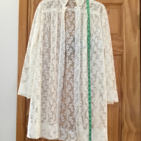 Cover-Up/Summer Robe white lace, medium - Picture 9 of 9